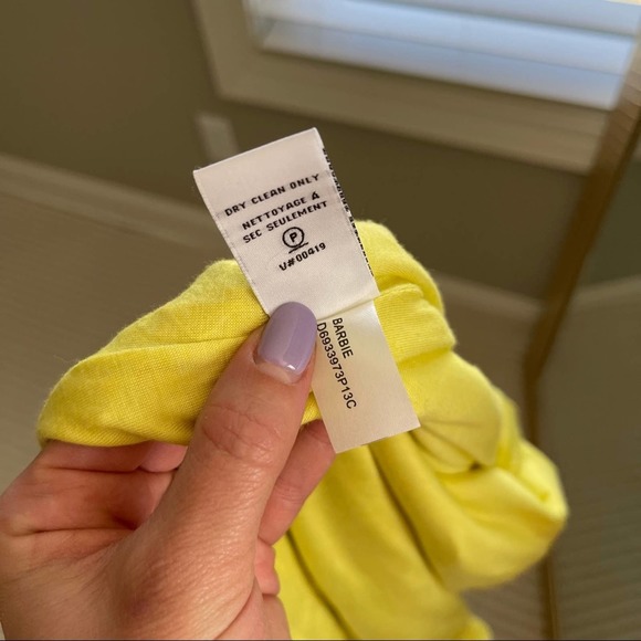 Diane Von Furstenberg Barbie Lace Dress in Yellow 4 - Picture 9 of 9